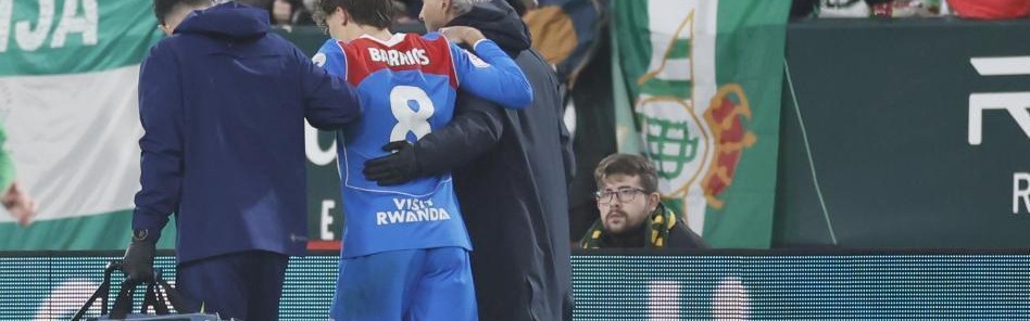 世体：巴里奥斯将缺阵一个月，预计3月8日对阵皇家社会复出